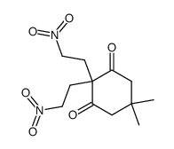 5,5-dimethyl-2,2-bis-(2-nitro-ethyl)-cyclohexane-1,3-dione Structure