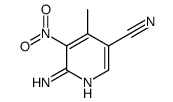 2-氨基-5-氰基-3-硝基-4-甲基吡啶结构式