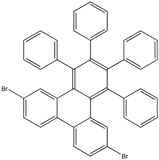 6,11-dibromo-1,2,3,4-tetraphenyltriphenylene结构式