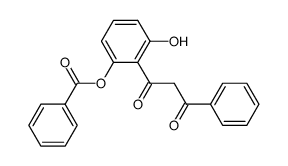 1-(2-benzoyloxy-6-hydroxy-phenyl)-3-phenyl-propane-1,3-dione Structure