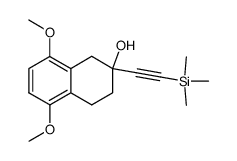 5,8-dimethoxy-2-(2-trimethylsilylethyhyl)-1,2,3,4-tetrahydro-2-naphtol结构式