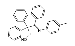 1,1,2-triphenyl-2-p-tolylimino-ethyl hydroperoxide结构式