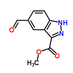 Methyl 5-formyl-1H-indazole-3-carboxylate Structure