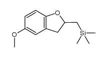 2,3-dihydro-5-methoxy-2-[(trimethylsilyl)methyl]benzofuran Structure