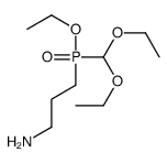 3-[diethoxymethyl(ethoxy)phosphoryl]propan-1-amine结构式