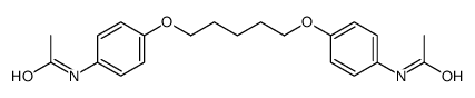 N-[4-[5-(4-acetamidophenoxy)pentoxy]phenyl]acetamide结构式