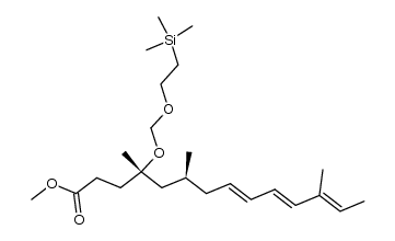 (4S,6S,8E,10E,12E)-methyl 4,6,12-trimethyl-4-(2-trimethylsilylethoxymethoxy)tetradeca-8,10,12-trienoate Structure