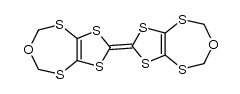 bis[4-oxa-2,6,8,10-tetrathiabicyclo[5.3.0]dec-1(7)-en-9-ylidene]结构式