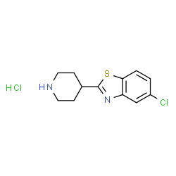 5-chloro-2-piperidin-4-yl-1,3-benzothiazole hydrochloride Structure