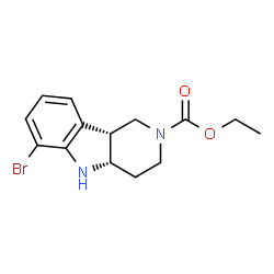 2H-Pyrido[4,3-b]indole-2-carboxylic acid, 6-bromo-1,3,4,4a,5,9b-hexahydro-, ethyl ester, (4aS,9bR)- picture