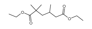 2,2,4-trimethyl-adipic acid diethyl ester Structure