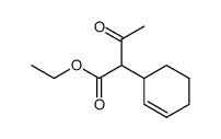 2-(2-cyclohexen-1-yl)acetoacetic acid ethyl ester Structure