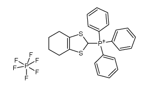 1,3-dithiole 2-tripenylphosphonium hexafluorophosphanate结构式