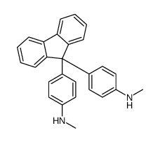 N-methyl-4-[9-[4-(methylamino)phenyl]fluoren-9-yl]aniline结构式