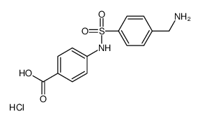 4-[[4-(aminomethyl)phenyl]sulfonylamino]benzoic acid,hydrochloride结构式