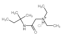 diethyl-(2-methylbutan-2-ylcarbamoylmethyl)azanium chloride Structure