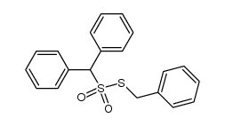 diphenyl-methanethiosulfonic acid S-benzyl ester Structure