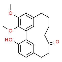 3-Hydroxy-16,17-dimethoxytricyclo[12.3.1.12,6]nonadeca-1(18),2,4,6(19),14,16-hexaen-9-one结构式