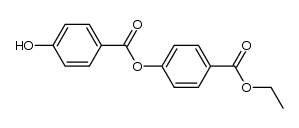 ethyl 4-(4'-hydroxybenzoyloxy)benzoate Structure