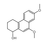 7,9-Dimethoxy-1,2,3,4-tetrahydro-[1]phenanthrol结构式