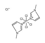 cis-tetrachlorobis(1-methylimidazole)phosphorus(V) chloride结构式