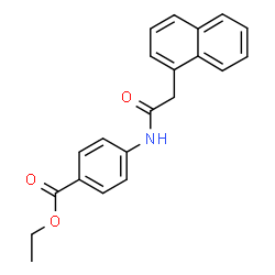 Ethyl 4-[(1-naphthylacetyl)amino]benzoate结构式