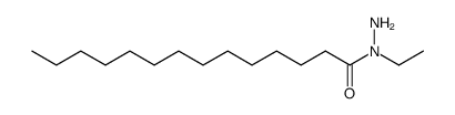 Tetradecanoic acid N-ethyl-hydrazide结构式