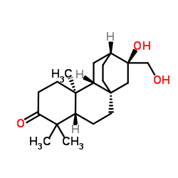 (5β,8α,9β,10α)-16,17-Dihydroxyatisan-3-one structure