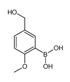 (5-(羟基甲基)-2-甲氧基苯基)硼酸结构式