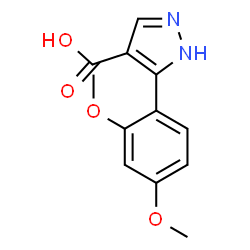 5-(2,4-Dimethoxyphenyl)-1H-pyrazole-4-carboxylic acid结构式