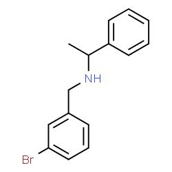 (3-BROMOBENZYL)-(1-PHENYLETHYL)AMINE Structure