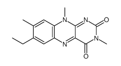 7-ethyl-3,8,10-trimethylbenzo[g]pteridine-2,4-dione结构式