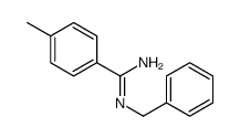 N'-benzyl-4-methylbenzenecarboximidamide结构式