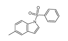 5-methyl-1-phenylsulfonyl-1H-indole Structure
