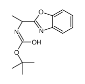 tert-butyl N-[(1S)-1-(1,3-benzoxazol-2-yl)ethyl]carbamate Structure