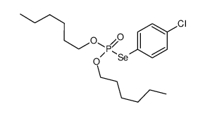 Se-4-chlorophenyl O,O-dihexyl phosphoroselenoate结构式