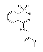 Methyl 1,2,3-benzothiadiazine-1,1-dioxide-4-N-acetate结构式