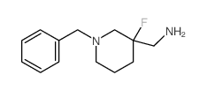 (1-苄基-3-氟-3-哌啶)甲胺结构式