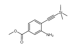 Methyl 3-amino-4-[(trimethylsilyl) ethynyl] benzoate Structure