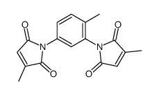 3-methyl-1-[4-methyl-3-(3-methyl-2,5-dioxopyrrol-1-yl)phenyl]pyrrole-2,5-dione Structure