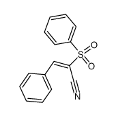 α-benzenesulfonyl-cinnamonitrile结构式