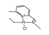 PtClEt(6-Mepy-2-CH=NMe)结构式