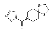 1,4-dithia-8-azaspiro[4.5]decan-8-yl(1,2-thiazol-5-yl)methanone结构式