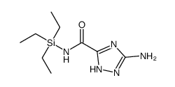 3-amino-N-(triethylsilyl)-1H-1,2,4-triazole-5-carboxamide结构式