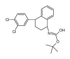 trans-4-(3,4-Dichlorophenyl)-1,2,3,4-tetrahydro-N-boc-1-naphthalenamine Structure