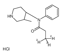 Normethyl Fentanyl-d3 Hydrochloride Salt结构式