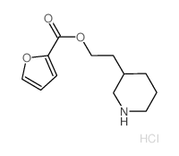 2-(3-Piperidinyl)ethyl 2-furoate hydrochloride结构式