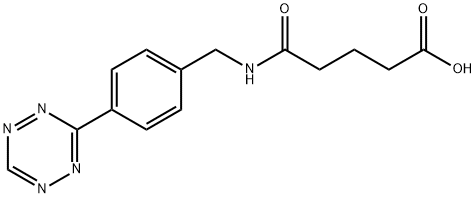 5-[4-(1,2,4,5-Tetrazin-3-yl)benzylamino]-5-oxopentanoic acid结构式