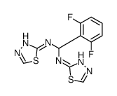 Methanediamine,1-(2,6-difluorophenyl)-N,N'-bis(1,3,4-thiadiazol-2-yl)- (9CI) Structure