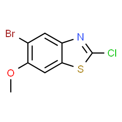 5-Bromo-2-chloro-6-methoxybenzo[d]thiazole结构式